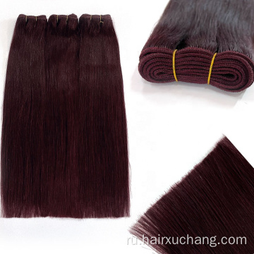 Оптовый цвет выделяется красным удлительными волосами на 100% remy endension hair hail